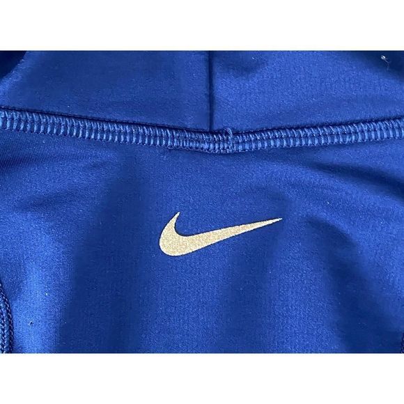 Nike Pro BV5324 492 Womens Sz S Navy Blue Funnel Neck Pullover Long Sleeve Shirt - Picture 4 of 4